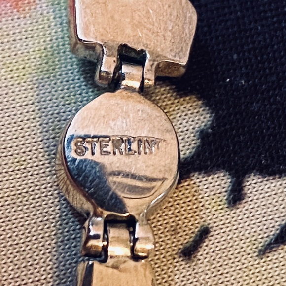 HP💕Vintage Navajo Multi-Gemstone .925 Bracelet - Picture 6 of 6